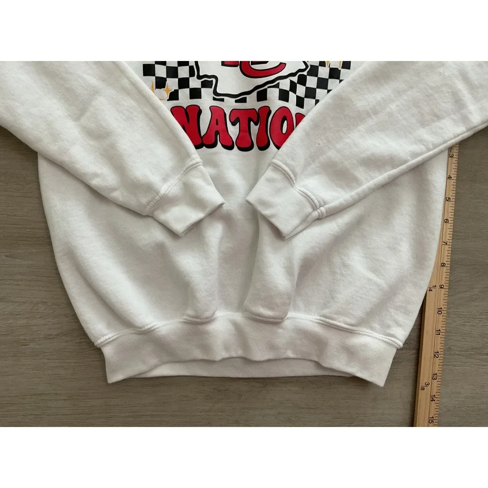 Gildan Kids Kansas City Chiefs Nation White Graphic Pullover Sweatshirt Large‎ L